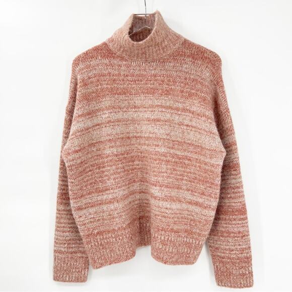 NEW ZARA Wool Blend Spacedye Turtleneck Sweater M/L - Picture 2 of 6
